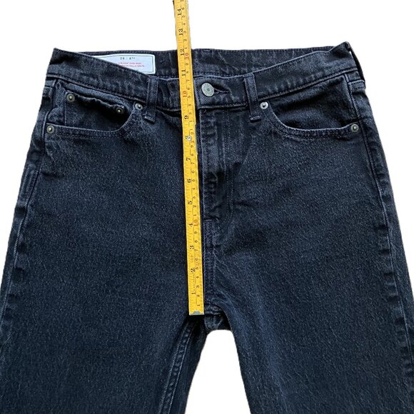 Gap High Rise ’90s Straight Jeans True Black Women's Size 29 / 8 Tall - Picture 2 of 7